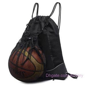 Basketbol spor çantası açık sırt çantası büyük kapasiteli spor çantaları seyahat tasarımcısı çantalar shoudler çanta binicilik kask gizli net çanta paket