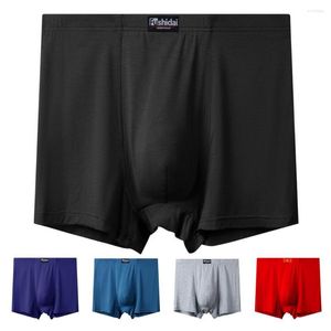 Underpants Men Panties U Convex Briefs Solid Color Stretchy Plus Size High Waist Underwear Clothing