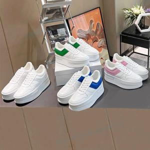 Top quality Designer Block Outdoor Sneaker Women Casual Dress Shoes platform Wedge Outsole Lace up Sneakers Shoes Fashion Summer Calfskin Leather Canvas Shoes