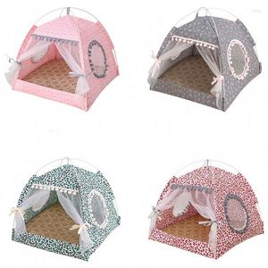 Kennels 2023 Pet Dog Tent House Traspirante Pieghevole Cuccia per gatti Accessori portatili Cuccia accogliente per piccolo nido