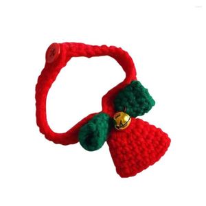 Dog Collars Pet Neck Circle Eco-friendly Cute Cat Collar Knitted Necklace Decor Accessories Xmas