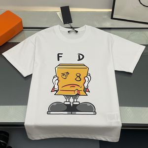 Designers T Shirts Womens Designer Tees Men Tshirts Cartoon Printing Couples Mens Mangas Curtas Fens Luxurys Causal Streetwear CHD2307128