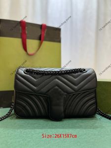 5A Tasarımcı Çanta Kadınlar Crossbody Omuz Orta Bayanlar Totes Çantalar 631685 Tuval Denim Gerçek Deri Zincir Eşdeğer Çantalar Çapraz Vücut Çantalar Çok Stiller