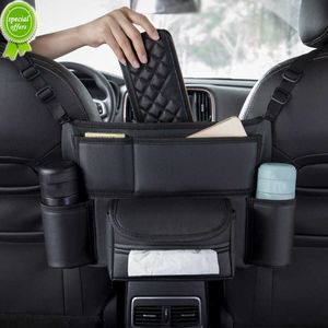 Car Seat Middle Hanger Storage Bag Car Interior Rear Seat Handbag Holder Phone Tissue Water Cup Gadget Organizer Car Accessories