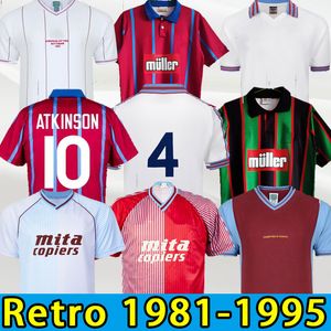 88 93 95 Villa Retro Soccer Jerseys 1988 1993 1995 Aston McGrath Houghton Richardson Man Classic Vintage Football Shirt Saunders Yorke Ehiogu