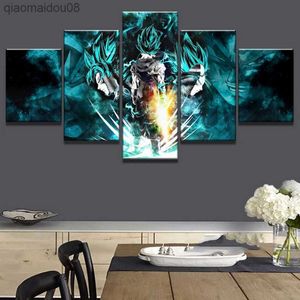 Canvas Painting Decor 5 штук аниме плакат стены искусство для домашних украшений художественные работы L230704