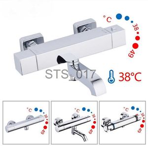 Torneiras de cozinha Torneiras de chuveiro misturador de banho com termostato torneira de chuveiro de parede torneira de banho termostática misturador de água griferia x0712