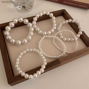 Vintage-Perlenarmbänder im Barockstil, schicke Perlenarmbänder in mehreren Größen, elastische verstellbare Perlenhandkette L230704