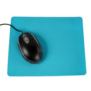 Tapete de mouse de cor sólida bonito para jogos de estudante tapetes de mesa mini à prova d'água de couro PU para laptop mouse pad escritório teclado protetor de mesa