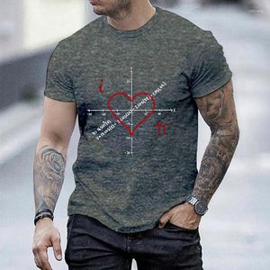 Erkek Tişörtleri Kısa Kollu T-Shirts Ben Pi Math Math Kadınlar Erkek Gömlek Yaz Üstleri Günlük Harajuku Tee Erkek Giysileri