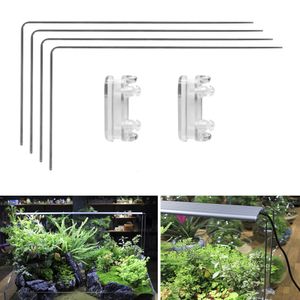 Filtrering Uppvärmning Hög styrka med bas Hållbar skruvmonterad skruvmejsel i rostfritt stål Belysningshållare Fish Tank Aquarium Light Stand Kit 230711