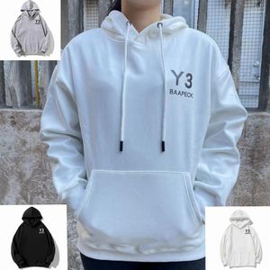 Luvtröjor herr Europeiskt och amerikanskt mode Casual män dam bomull Y3 BAAPECK hoodie tröja lösa pullovers jacka