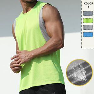 Herren Tanktops 2PCS Mesh Sport Vest Männer 2023 Sommer Fitness Fitnessstudio Running Basketball Training loser atmungsaktivem Quik Dry Pullover