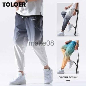 Herrenhosen 2023 Neue Hip Hop Streetwear Joggers Hosen Männer Casual Cargo Pant Hose High Street Elastische Taille Farbverlauf Harem Hose Mann J230712