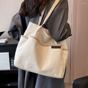 Marsupi Foufurieux Donna Casual Tasche in tela Borsa tote con manico superiore Insegnante Borsa per laptop da scuola di grande capacità Borse laterali