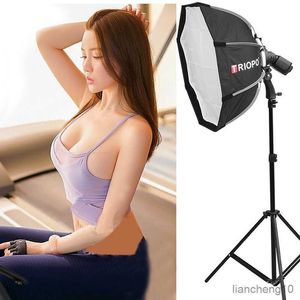 Blixtspridare Triopo 55cm 65cm 90cm 120cm Speedlite Portable Octagon Paraply Softbox + Honeycomb Grid Outdoor Flash Soft Box för Canon Godox R230712