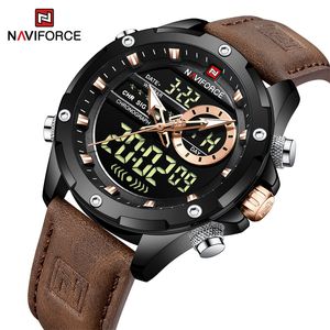 2022 Nuovo NAVIFORCE Design Orologio da polso digitale LCD da uomo Orologio di moda di lusso per uomo Orologio impermeabile luminoso Relogio Masculino