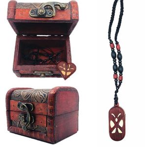 펜던트 목걸이 영화 The Illusionist Custom Photo Handmade Wooden Necklace Unisex DIY 커플 버클 펜던트 초커 보석 액세서리 HKD230712