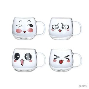 Mugs 200ml Glass Mug Heat Resistant Tea Milk Lemon Juice Coffee Water Cup Beer Espresso Coffee Cup Drinkware Home Supply R230712