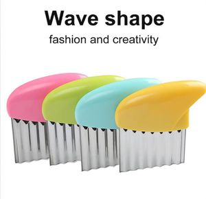 Wavy French Fries Cutter Stainless Steel Potato Slicer Vegetable Chopper Veggie Slicer Durable Kitchen Gadgets Cutter JL1534