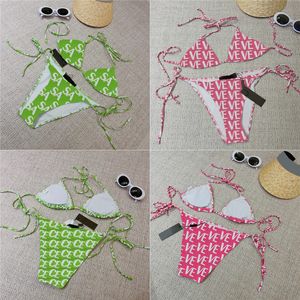 Dwa kawałki Biquini Designert Bikini z nadrukiem kobiety Halter stroje kąpielowe kostiumy kąpielowe Bikini na plażę seksowne stroje kąpielowe Biquini