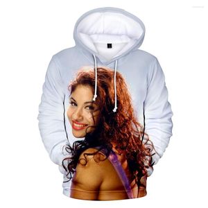 Erkek Hoodies Selena Quintanilla 3D Sweatshirts Erkek/Kızlar Uzun Kollu Hoodie Moda Sıradan Kazak Unisex Büyük boyutlu üstler