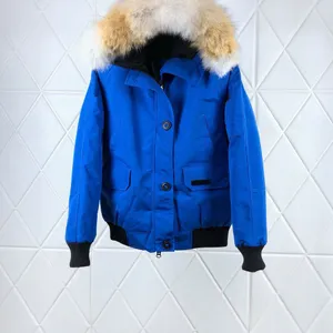 2023 Damen-Daunenjacke mit Wollkragen, klassische Designer-Winter-Daunenparkas, hochwertige Herrenjacken, Mantel, Oberteil, Größe XS-XL