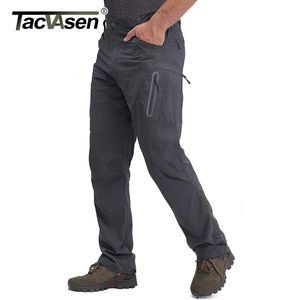 Blazers Tacvasen Summer Lightweight Trousers Mens Tactical Fishing Pants Outdoor Hiking Nylon Quick Dry Cargo Pants Casual Work Trousers