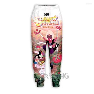 Pantalons pour hommes Fashion 3D Print Cartoons Steven Universe Pantalons de survêtement de sport décontractés Pantalons de jogging droits 01