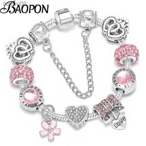 41 estilo romântico amor chave pingente pulseira com contas de cristal pulseiras para mulheres namorada jóias presente dropshipping l230704