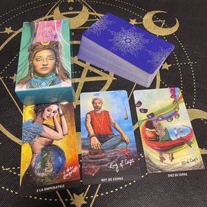 Outdoor Games Activities Tarot Cards in Spanish Divination Deck for Beginners with English Guide Book Board Games Astrology Predictions Spanish Taro 230711