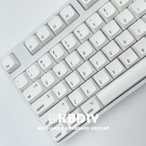 Teclados KBDiy XDA Profile PBT Keycaps 137 Keys Set Para Apple MAC ISO Cherry MX Japanese White Keycap DIY Custom Mechanical Keyboard 230712