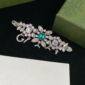 New Light Luxury Crystal Full Diamond Side Clip Vintage Palace Hair Clip Barrettes Ladies Rhinestone Hairgrip Designer Jewelry Hairpins Headdress Accessories