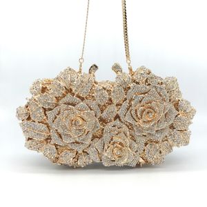 Sacos de noite Golden Silver Color Stones Money Clutch Bag Feminino Clutches Crystal Clutches Bridal Handbags Wedding Party Cocktail Minaudiere Purse 230711