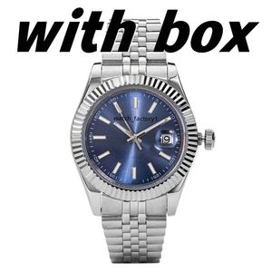 Mens Diamond Lady Watches Automatic Mechanical Movement Wristwatches Full Rostfri Swimming Watch Super Luminous Sapphire Glass Montre de Luxe 28-36-41mm