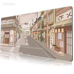 Japanese Street Mouse Pad Gamer XL Ny hemmusmatta XXL tangentbordsmatta Halkfri mjuk kontorstillbehör Desktopmusmatta