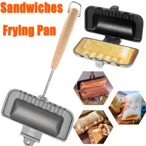 Pans DoubleSided Sand Fry Pan NonStick Kitchen Toast Omelets Baking Tray High Temperature Resistant Applicable Gas Cooker 230711