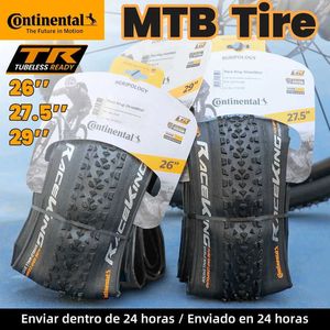 Pneus de bicicleta Continental Race King Tire Rim 29 26 27 MTB 180TPI Bicicleta dobrável pneu anti punção mountain bike pneu sem câmara Pneu Aro 29 HKD230712