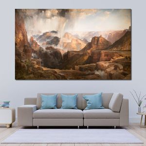 High Quality Contemporary Canvas Art the Chasm the Colorado Handmade Impressionist Painting Perfect Wall Decor for Living Room