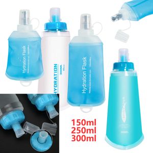 water bottle AXEN 250ML 150ML Soft TPU Water Bottlapsible Foldable Hydrated Flask for Running Hiking Camping Cycling