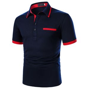 Erkekler Tshirts Erkek Polo Gömlek Kısa Kol Kontrast Renk Giyim Yaz Kentsel İş Gündelik Moda Tops 230711