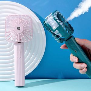 Electric Fans Mini Handheld Fan Refrigeration Battery Portable USB Rechargeable Desktop Hand Electric Fan Cooling Air Cooler For Household