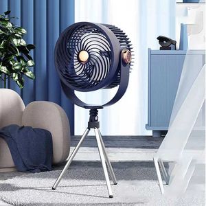 Electric Fans Xaomi New Air Circulation Fan Home Outdoor Camping Portable TripoD Fans 4000mAh USB RECHARGEABLE VÄGEN LITT MUTE DESKTOP FAN