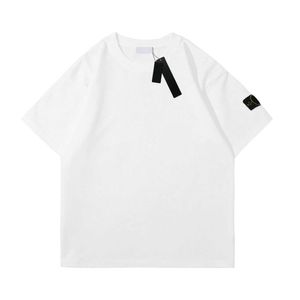 2023 Trend T-shirtmärke Herr och dam Rundhalsad Ren bomull Lös All Match Fashionabla halvärm sommar Fritid Sport Enfärgad Body Shirt M-2XL