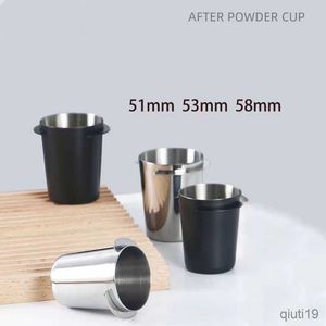 Mugs Coffee Powder Feeder Part Espresso Sniffing Mug Dosing Cup for 51/53/58mm Coffee Machine Grinder Barista Accesories R230712