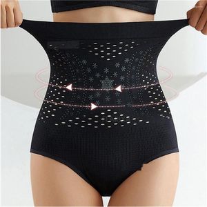 Kvinnors Shapers Hög midja Slimming Trosor Kvinnor Fat Belly Shaper Magkontroll Underkläder Sömlösa ihåliga trosor Burning Shapewear