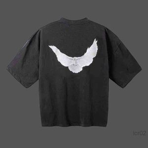 Męskie koszulki Tripartite Dove Designer Kanyes Wests Fashion Co marki męskie tees tees po polo gołębi pokolenia drukowane męskie i damskie yzyspzkepzqe