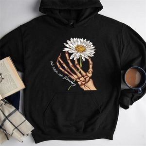 Herren Hoodies Sweatshirts Farbiger No Rain Flower Skull Hand Pullover Mode Unisex Damen Sweatshirt aus reiner Baumwolle Grafik Top Jumper Fit Hoodie Hoodies 230711