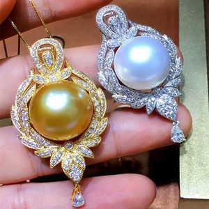 Colares com Pingente RUZZALLATI 2022 Moderno Vintage Cor Prata Colar de Água Doce Pérolas para Mulheres Cor de Ouro Amarelo Colar com Pingente de Luxo HKD230712