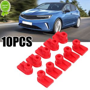 10 pçs clipes de pára-choque de carro asa montagem ilhó porcas parafusos plástico prendedor clipe vermelho substituir acessórios do carro para opel para vauxhall